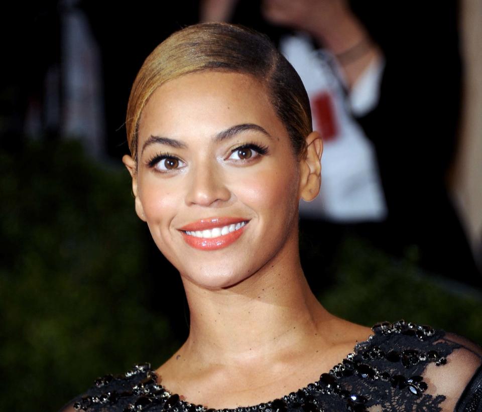 FILE - This May 7, 2012 file photo shows Beyonce Knowles at the Metropolitan Museum of Art Costume Institute gala benefit, celebrating Elsa Schiaparelli and Miuccia Prada in New York. Beyonce called for a moment of silence for Trayvon Martin during a concert just hours after George Zimmerman was found not guilty by a Florida jury, Saturday, July 13, 2013 in Nashville, Tenn. (AP Photo/Evan Agostini, File)