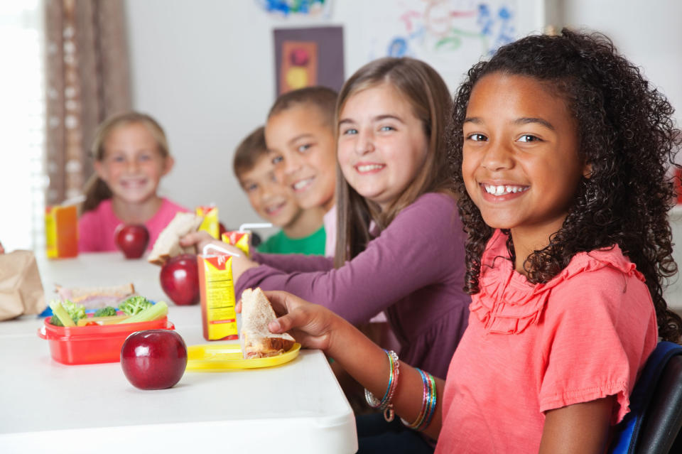 Volunteer to sit with your kid’s class at lunch.