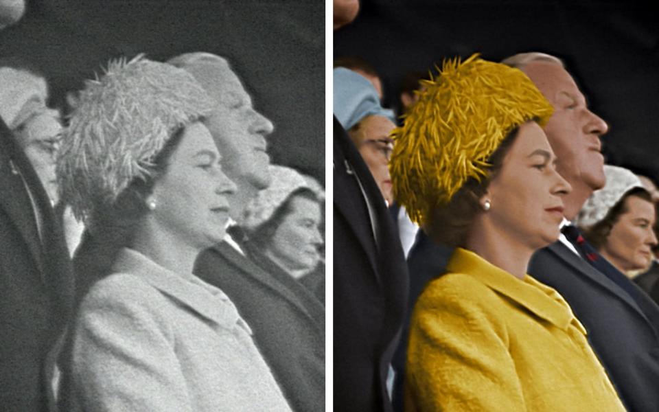 The Queen, before and after - Film and stills courtesy of Final Replay