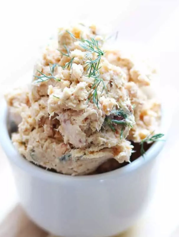 <p>Fusion Craftiness</p><p>A super quick 3-minute salmon pate recipe that will surely delight your guests and as a special treat for you too! Just a handful of ingredients mixed into a bowl and you are done!</p><p><strong>Get the recipe: <a href="https://www.fusioncraftiness.com/3-minute-salmon-pate/" rel="nofollow noopener" target="_blank" data-ylk="slk:Canned Salmon Pate;elm:context_link;itc:0;sec:content-canvas" class="link ">Canned Salmon Pate</a></strong></p>