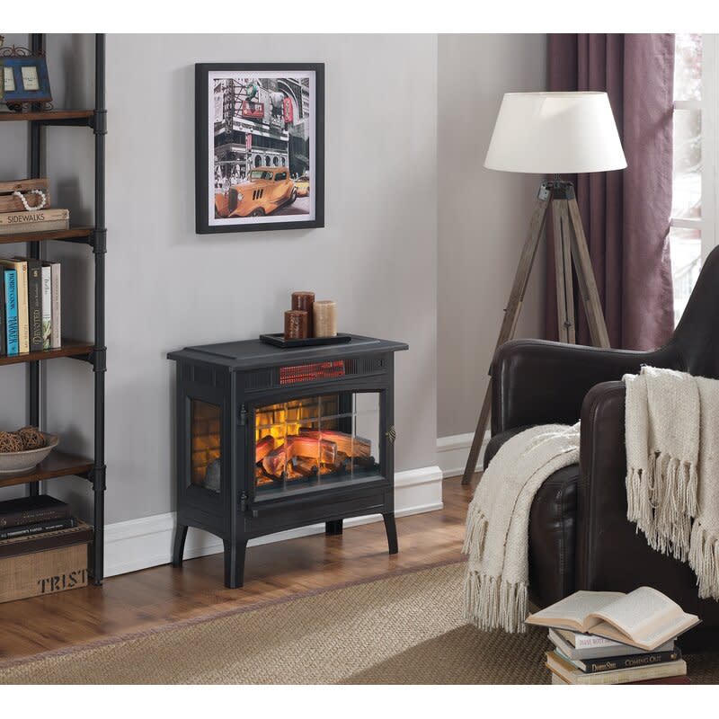 3D Flame Effect Infrared Quartz Electric Stove (Photo: Wayfair)