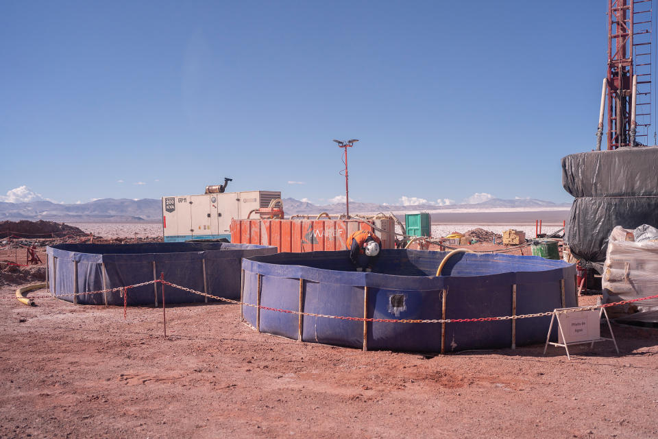 Ponds holding fresh water at the Kachi site.<span class="copyright">Sebastián López Brach for TIME</span>