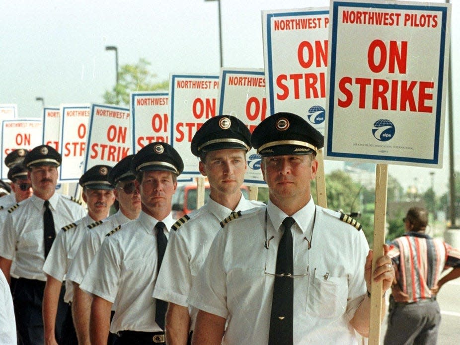 Northwest Airlines pilot strike