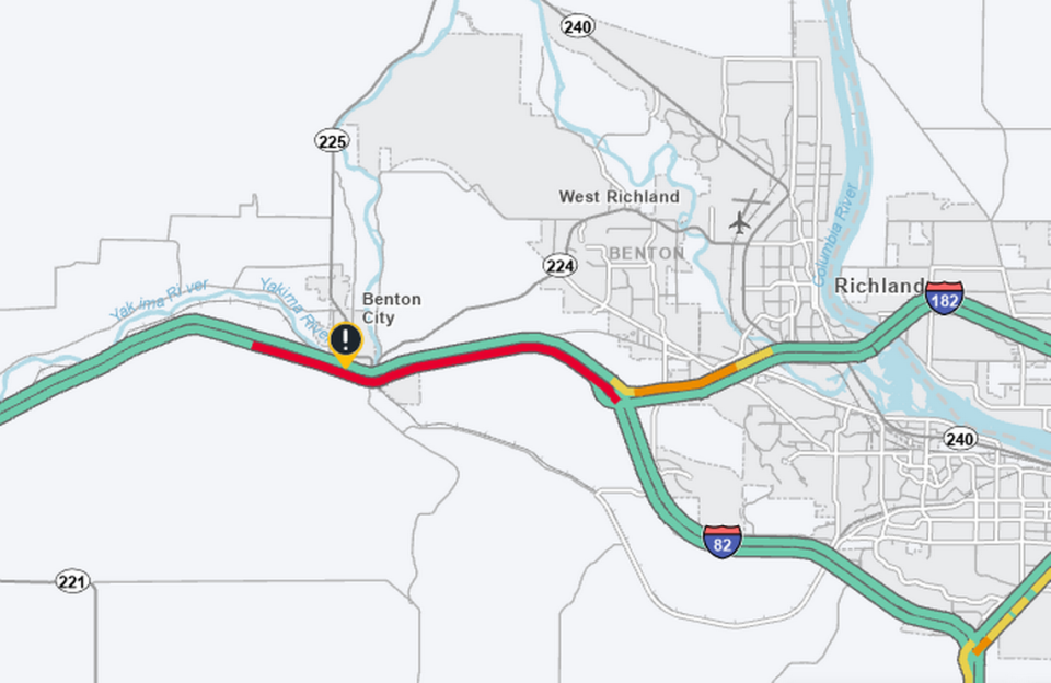 Interstate 82 was closed eastbound near Benton City for more than seven hours as the Washington State Patrol investigated a wrong-way crash that left two people dead.