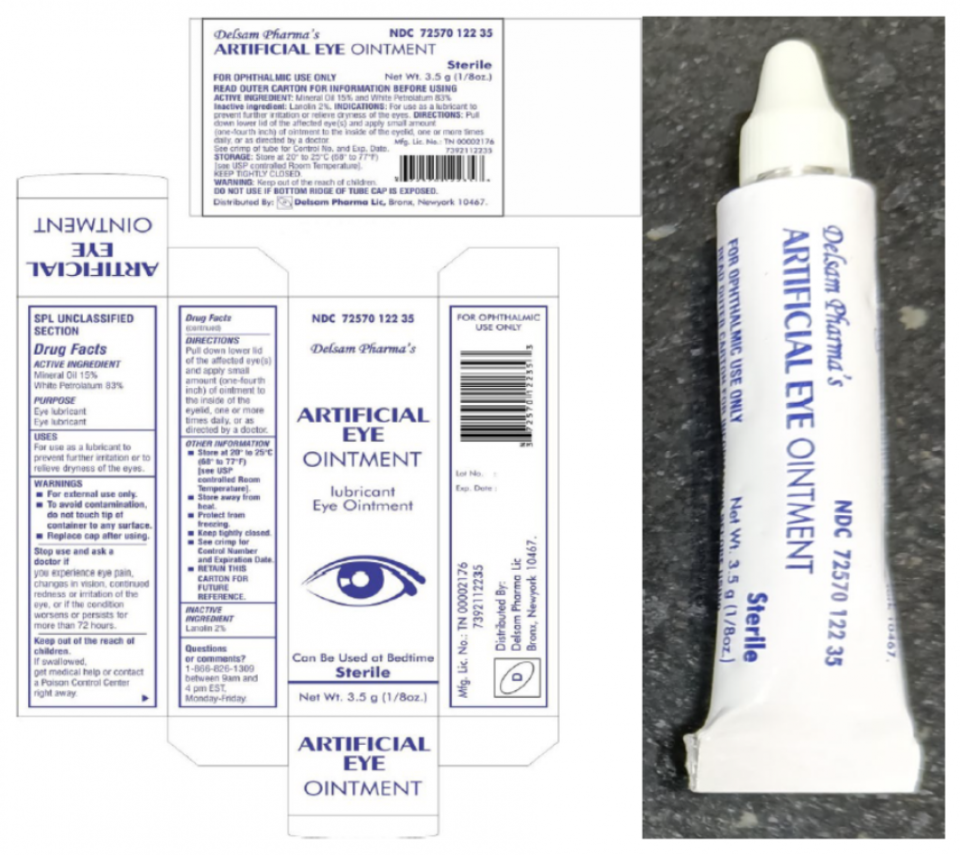 The recall of Delsam Pharma's eye ointment builds on an earlier recall of eyedrops linked to a bacterial infection outbreak.