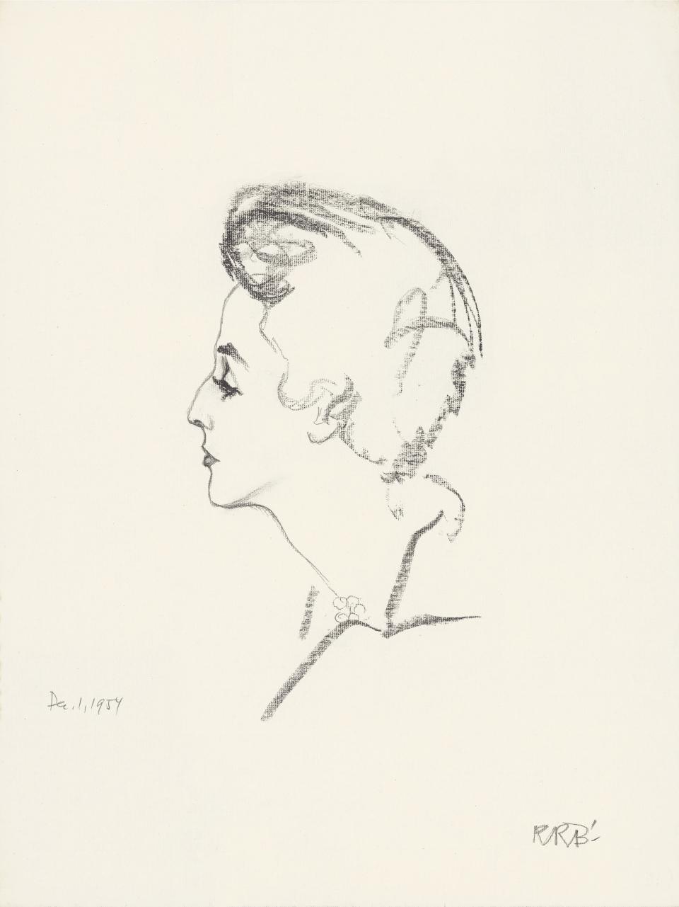 Baby Paley as sketched by René Bouché.