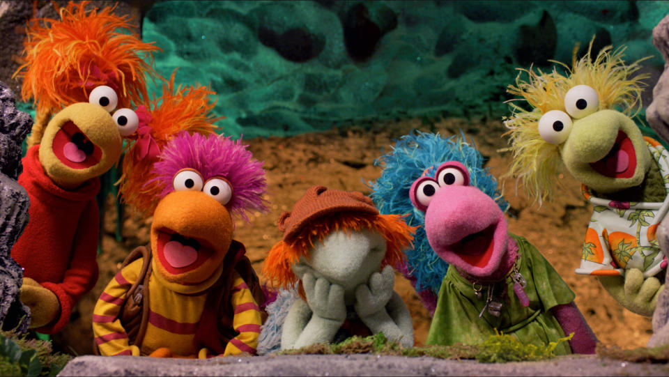 Red, Gobo, Boober, Mokey and Wembley in “Fraggle Rock: Back to the Rock"