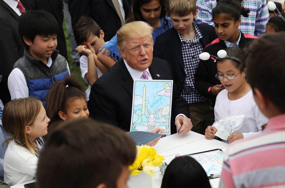 The Annual Easter Egg Roll at Trump's White House Was a Very Weird Scene