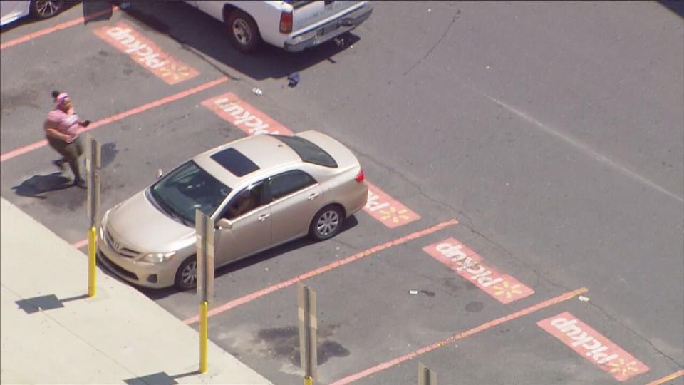 Chopper 9 Skyzoom was overhead as police follow a car in south Charlotte.