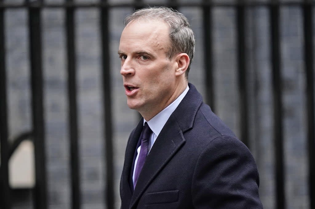 Dominic Raab has defended the Prime Minister (Aaron Chown/PA) (PA Wire)