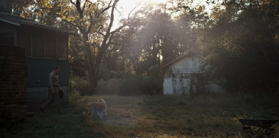 Joyce and Will Byers' backyard, seen in "Stranger Things" Season 1, Episode 1.