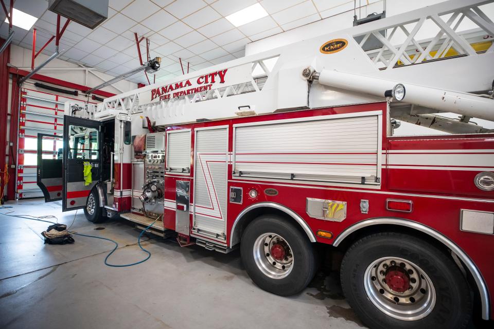 Tower 1, the ladder truck at Panama City Fire Department Station No. 1, is being replaced with a new ladder truck in 2023. Funds for the purchase come from the city's fire protection assessment and general fund aid. The City Commission on Tuesday approved a 4.62% increase to the assessment.
