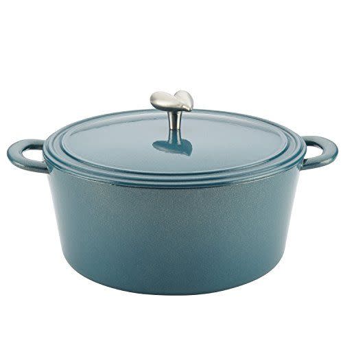 35) Cast-Iron Enamel Casserole Dish