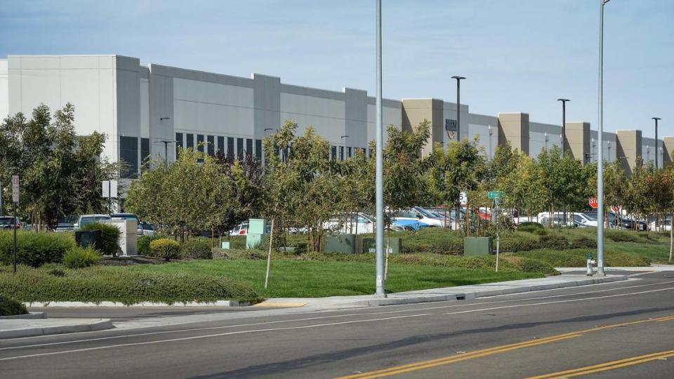 A FAX bus stop is expected to be constructed near the Amazon fulfillment center on Orange Avenue at Central south of Fresno.