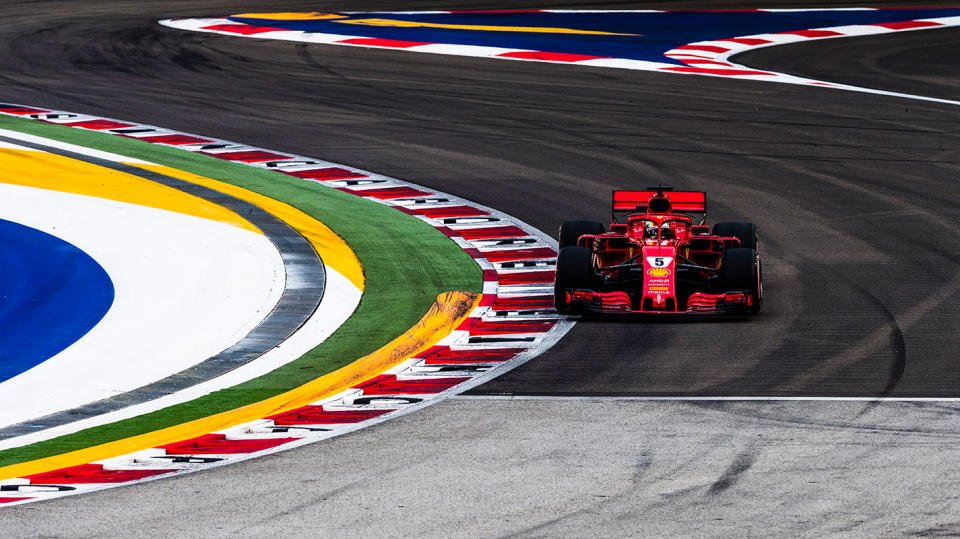 一團亂的新加坡GP排位賽讓Vettel感到洩氣