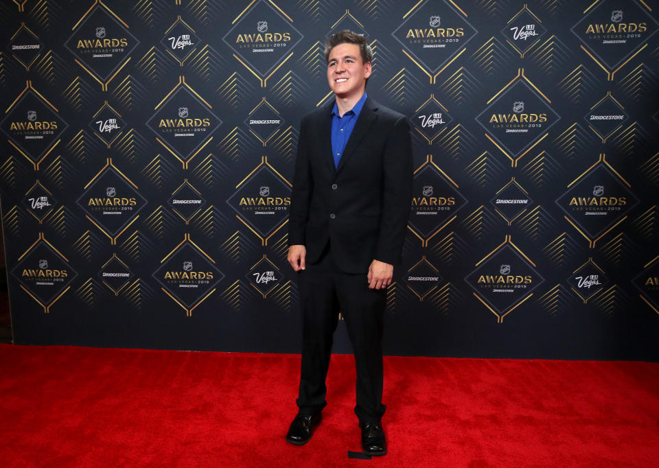 LAS VEGAS, NEVADA - JUNE 19: TV personality James Holzhauer arrives at the 2019 NHL Awards at the Mandalay Bay Events Center on June 19, 2019 in Las Vegas, Nevada. (Photo by Bruce Bennett/Getty Images)