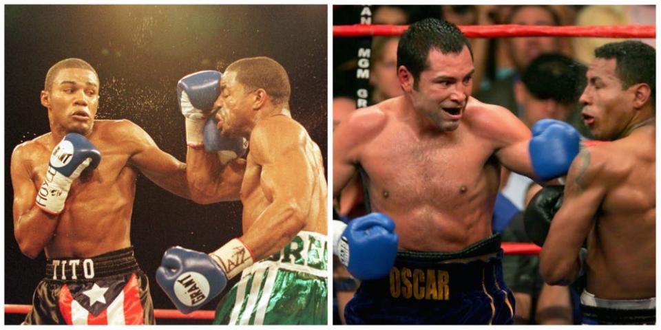 Felix Trinidad and Oscar de la Hoya are two of the best left hookers.