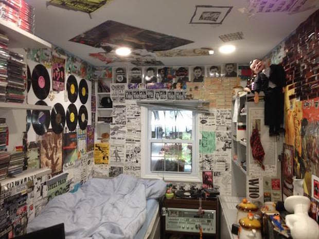 “I removed my room. Every inch of it. Every wall, the rug, my bed, every poster and sticker...Come in - touch whatever you want.”