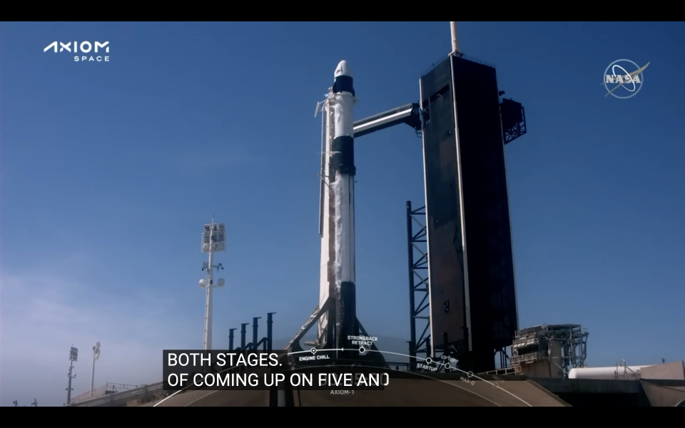 Falcon 9 liquid oxygen loading (Nasa)