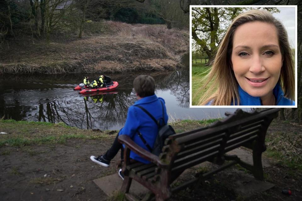 Teams are searching the River Wyre for missing Nicola Bulley, inset <i>(Image: PA/Lancashire Police)</i>