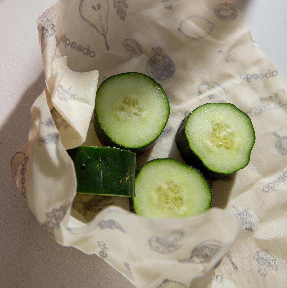 Abeego 3-Pack Medium Reusable Beeswax Food Wraps. Image via Nordstrom.