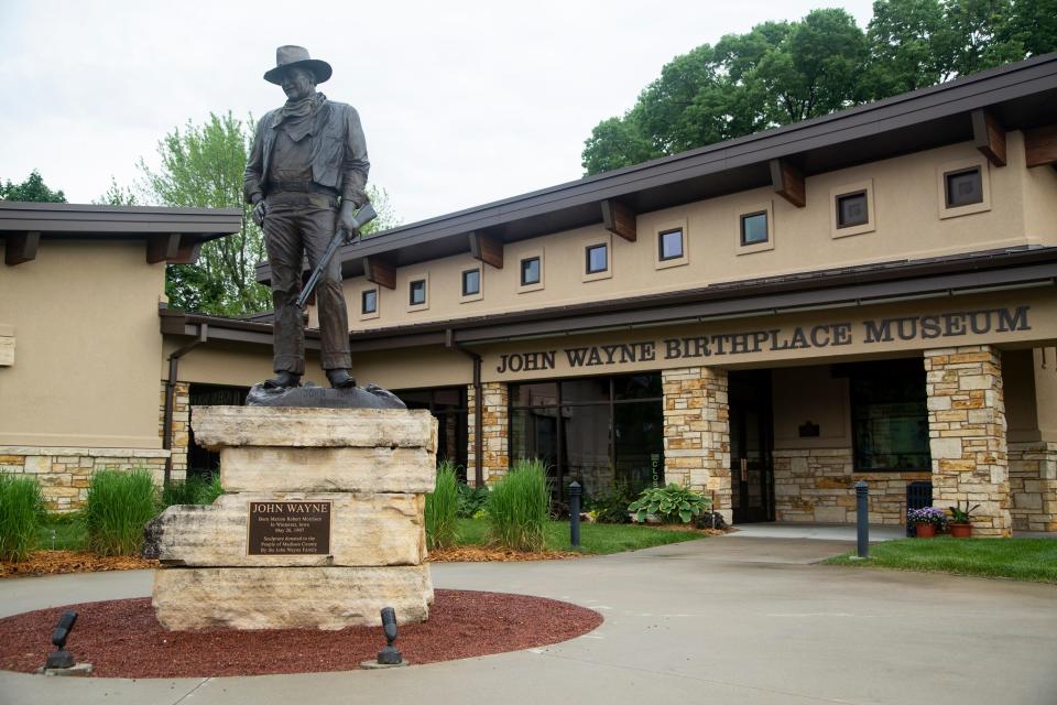 Stop by the The John Wayne Birthplace & Museum in Winterset.