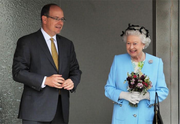 El príncipe Alberto y la reina Isabel II