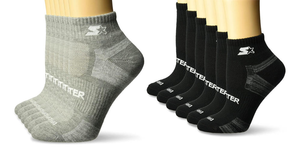 Starter Women's 6-Pack Quarter-Length Athletic Socks (Photo: Amazon)