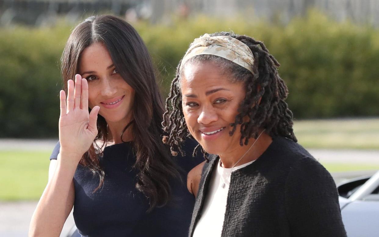 Meghan Markle (left) with her mother, Doria Ragland - REUTERS