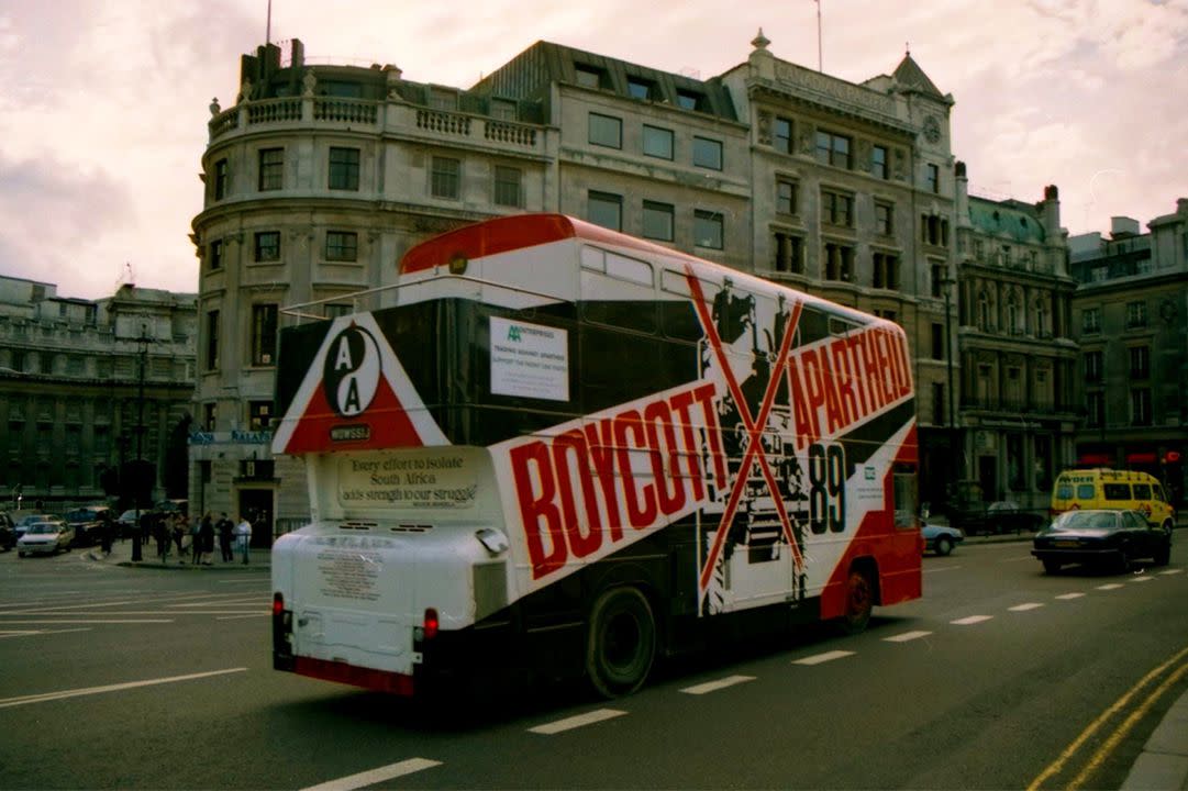 Boycott Apartheid bus