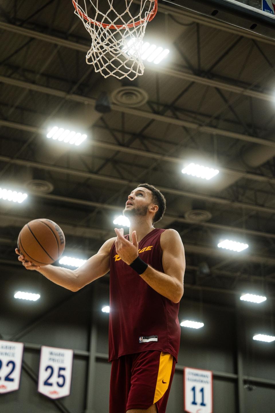 Revere High School graduate Pete Nance practices with the Cleveland Charge of the NBA's G League.