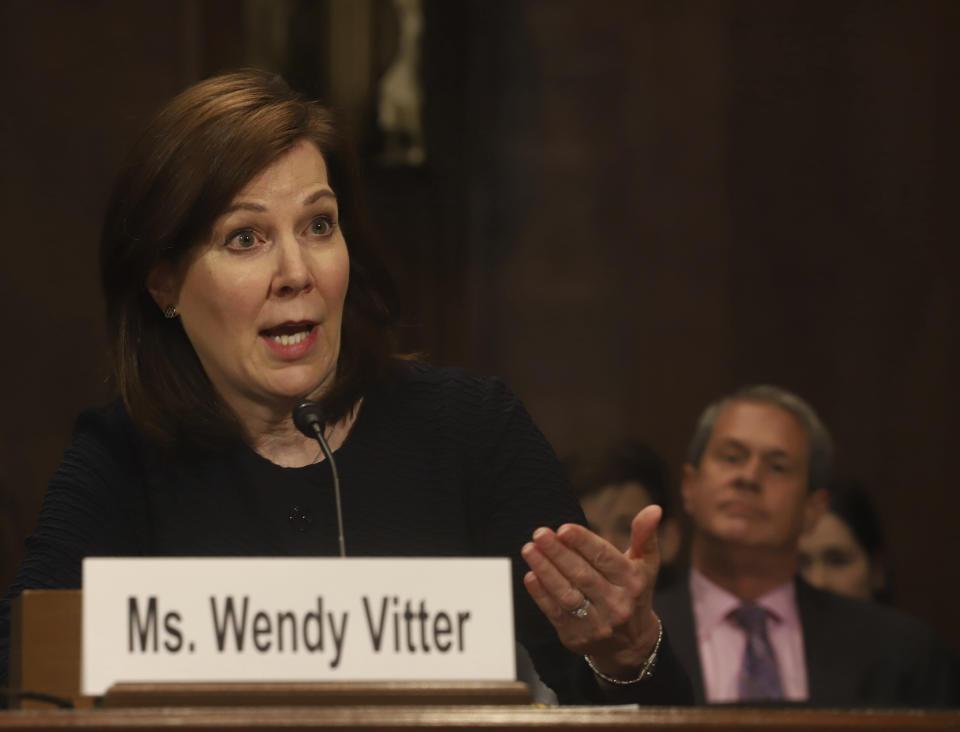 Wendy Vitter equated abortion with murder, falsely suggested a link between abortion and cancer, and endorsed distributing materials in doctors' offices saying birth control leads to violent death. Republicans just made her a lifetime federal judge. (Photo: ASSOCIATED PRESS)