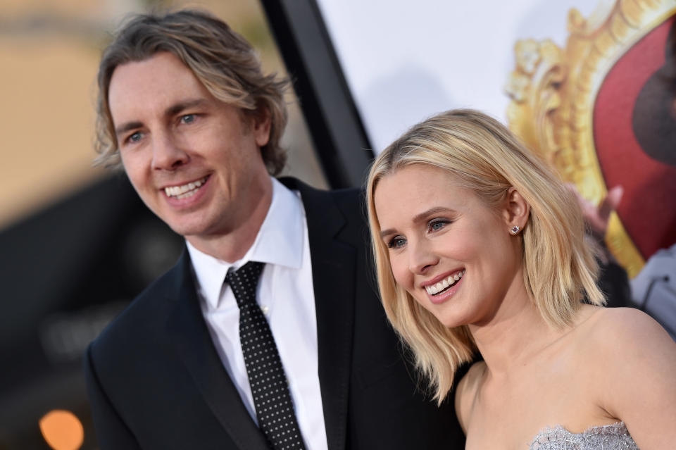 Dax Shepard and Kristen Bell arrive at the premiere of "The Boss" on March 28, 2016, in Westwood, California. (Photo: Axelle/Bauer-Griffin via Getty Images)