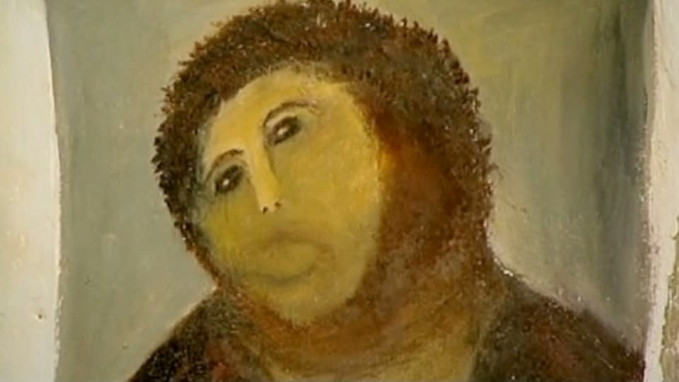 Art Restorer Ruins Fresco While Trying to Fix It