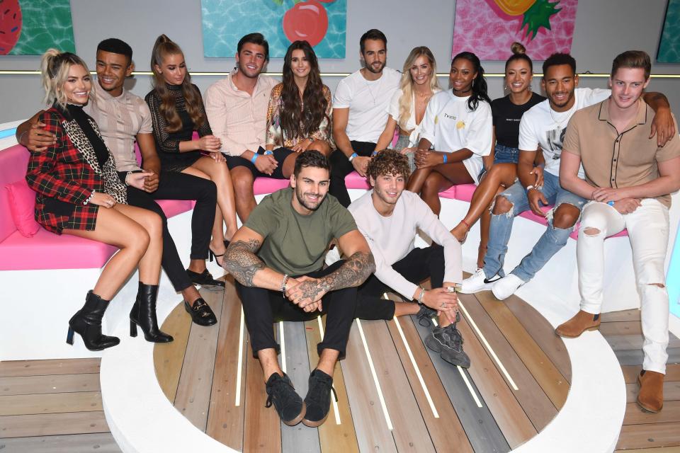 Love Island cast members in 2018.