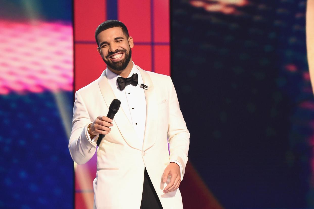 Entertained: Canadian star Drake: Getty Images