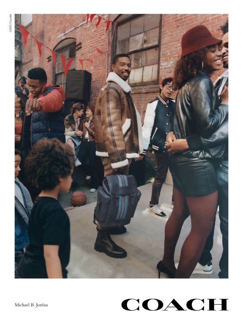 Michael B. Jordan poses for Coach’s fall ’21 campaign. - Credit: Renell Medrano/Coach