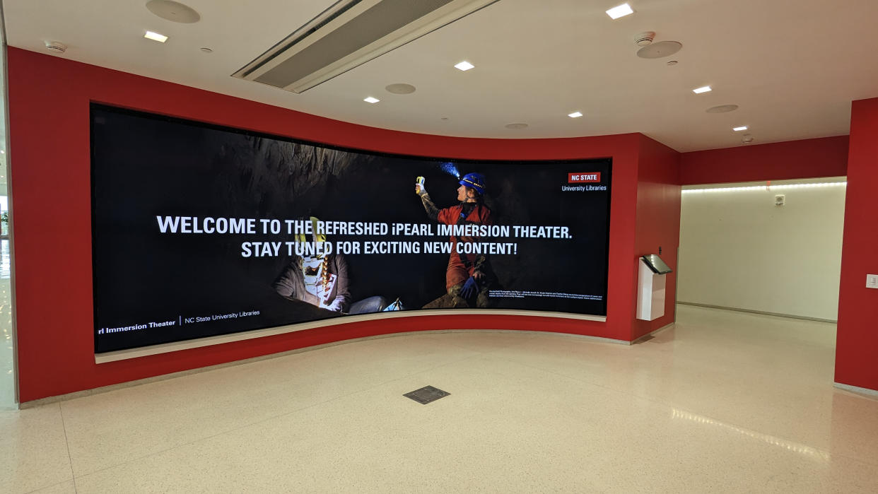  The new immersive Sony displays at NC State. 