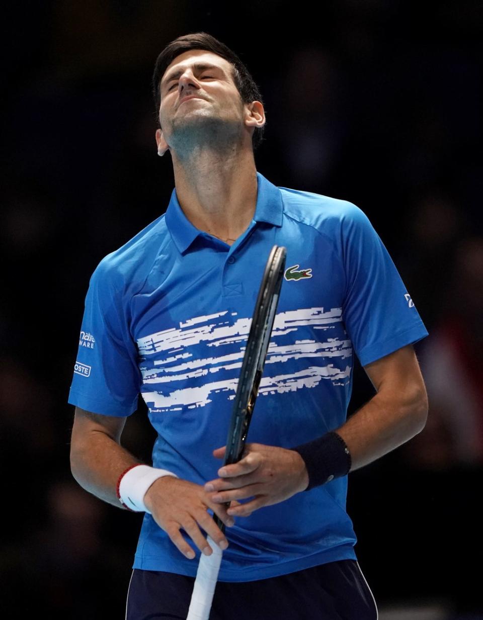 Novak Djokovic’s hopes of defending his Australian Open title look over (Tess Derry/PA) (PA Wire)