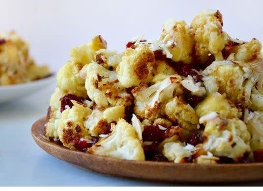 Fair warning that you'll want to put the lemon dressing on just about everything.Recipe: Roasted Cauliflower & Cranberry Salad