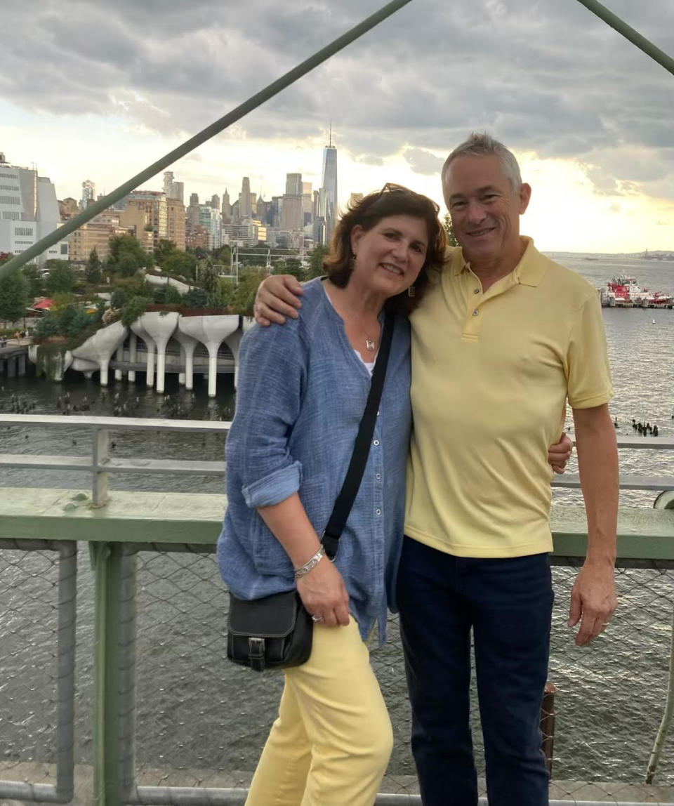 Vicki Lynn and Terry Black were re-booked on an American Airlines flight and landed at LaGuardia airport in New York seven hours and 11 minutes later than originally planned. 