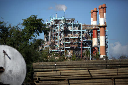 The Central Palo Seco power station of the Puerto Rico Electric Power Authority (PREPA) is seen in San Juan, Puerto Rico January 23, 2018. REUTERS/Alvin Baez