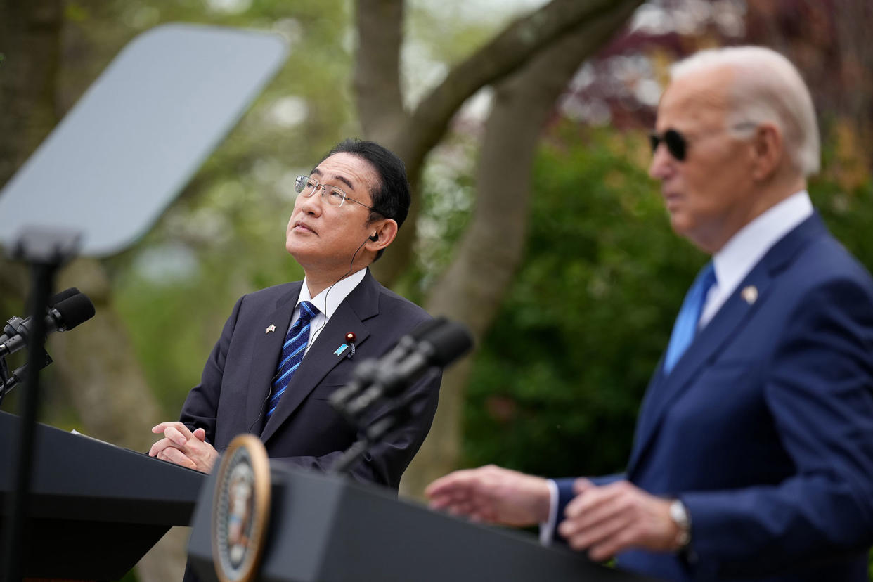 Fumio Kishida; Joe Biden Andrew Harnik/Getty Images