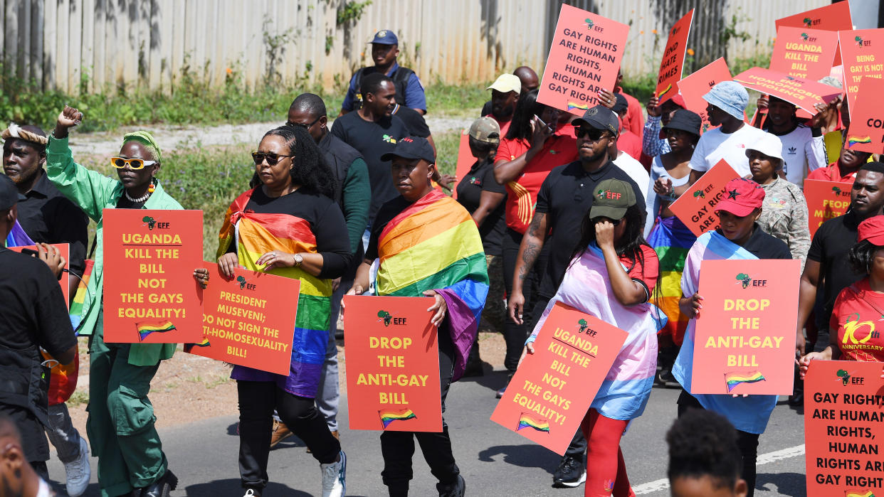 Uganda LGBTQ protesters