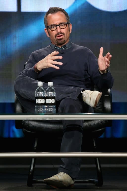 Director Andrew Jarecki speaks onstage during 'The Jinx: The Life and Deaths of Robert Durst' panel at the HBO portion of the 2015 Winter Television Critics Association press tour, in Pasadena, California, in January 2015