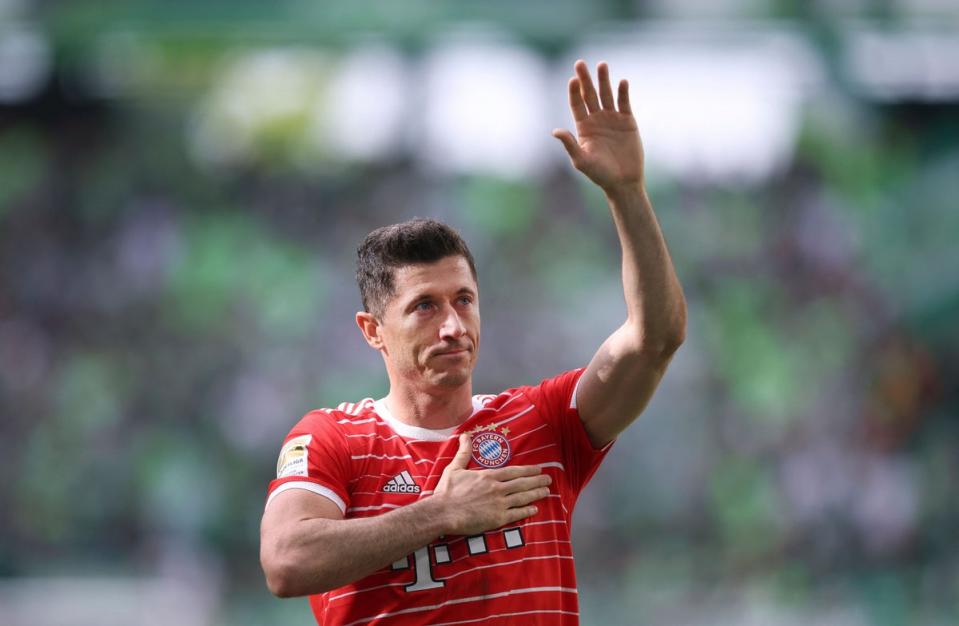 Robert Lewandowski intends to leave Bayern Munich this summer (AFP via Getty Images)