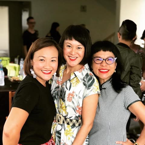 (L-R: Petrina Kow, Janice Koh, Pam Oei) (PHOTO: Pasar Glamour’s Facebook