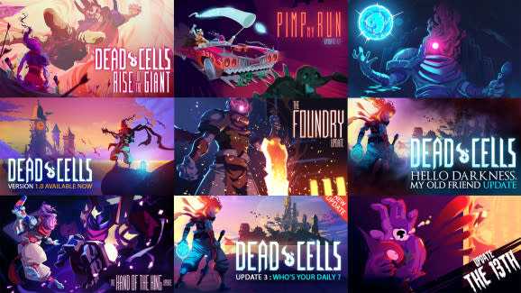 Dead Cells has seen a lot of updates ... and you can go back and revert it to any previous one now.