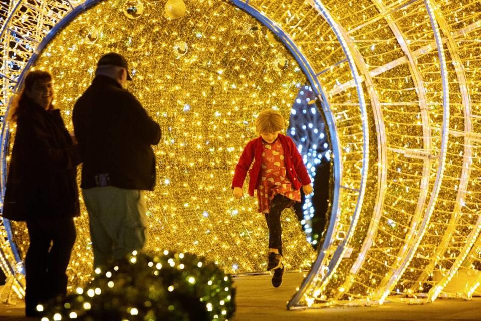 Mustard Seed Hill has a light display you can walk through.