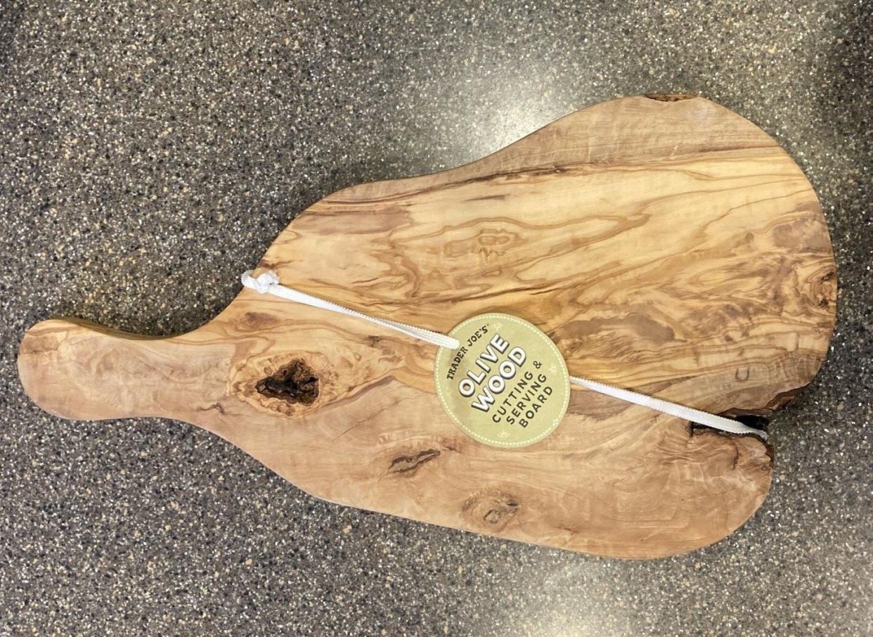 Trader Joe's Olive Wood Spoon and Cutting Board